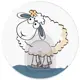 Адгезивный крючок TatKraft Funny Sheep Linda
