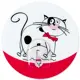 Адгезивный крючок TatKraft Funny Cats Treufeldt