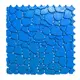 Модульный коврик Пластфактор Aqua Stone 34x34см цвет синий, 12шт