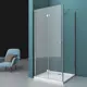 Душевой уголок Belbagno ALBANO-ASH-1-90/100-C-Cr прямоугольник 90x100см хромированный профиль эффект стекла прозрачный