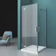 Душевой уголок Belbagno KRAFT-A-22-100-C-Cr прямоугольник 100x100см хромированный профиль эффект стекла прозрачный