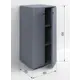Шкаф для ванны напольный Regent style Виола 40x84см цвет темно-серый