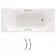 Прямоугольная ванна Sanitana BLB Asia S498074T2000000R_F75AT2001R чугун 170x75 см с ручками