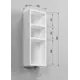 Шкафчик для ванной комнаты Regent Style Мечта 20x56x13.60см настенный цвет белый