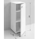 Шкаф для ванны напольный Regent style Виола1д правый 30x83.6см цвет белый