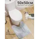 Коврик для ванной комнаты Joyarty wcbath_18902_50x50 50x50см цвет серый серебристый