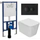 Комплект инсталляция с унитазом Bauedge 4501-7313-BS0001-HQ цвет белый сиденье микролифт