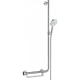 Душевой набор Hansgrohe Raindance Select S 120 3jet EcoSmart со штангой 110 см правосторонний 26327400, белый/хром
