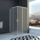 Душевой уголок Veconi RV22-80K-02-19C1 прямоугольник 80x80см хромированный профиль эффект стекла рифленый