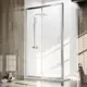 Душевой уголок Veconi RV072-10070-01-C4 прямоугольник 100x70см хромированный профиль эффект стекла прозрачный