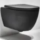 Сиденье для унитаза с микролифтом Simas Tr 004 black matt цвет черный