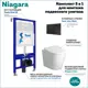 Комплект инсталляция с унитазом Niagara F01131 цвет белый