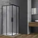 Душевой уголок Vincea VSS-3SO900CLB квадрат 90x90см хромированный профиль эффект стекла прозрачный