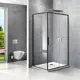 Душевой уголок Vincea VSR-2SL9012CLB-L прямоугольник 120x90см хромированный профиль эффект стекла прозрачный