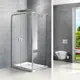 Душевой уголок Vincea VSR-2SL8010CL-R прямоугольник 100x80см хромированный профиль эффект стекла прозрачный