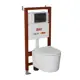 Комплект инсталляция с унитазом Bauedge Q111300-NM0003-PRO-Q00011 цвет белый
