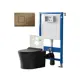Комплект инсталляция с унитазом Point Pn48 PN48154BB цвет черный