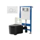 Комплект инсталляция с унитазом Point Pn48 PN48112C цвет черный