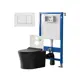 Комплект инсталляция с унитазом Point Pn48 PN48152W цвет черный