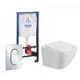 Комплект 3 в 1 инсталляция Grohe Solido 39504000 с подвесным унитазом Taliente Amato AM25010, кнопка хром