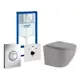 Комплект 3 в 1 инсталляция Grohe Rapid SL с подвесным унитазом Weltwasser WW Merzbach 004MT-GR кнопка хром 2