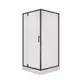 Душевой уголок Niagara Nova 66010811BLACK прямой 90x90см черный профиль эффект стекла прозрачный
