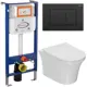 Комплект инсталляция с унитазом Bauedge Aquanika 10.702.450.00.00-Q00003-NP0001-PRO цвет белый