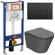 Комплект инсталляция с унитазом Bauedge Aquanika 10.702.450.00.00-01.02.01-BK0002DG цвет серый