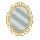 Зеркало для ванной комнаты Misty Аврора Л-Авр-07082-142ОЗ 82x102см овальное золотой