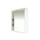 Зеркальный шкаф для ванной Misty Венера П-Внр04070-25СвП 70x80см белый;черный