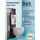 Комплект инсталляция и унитаз BAUEDGE BAU PRO Q111300-BL0001-HQ3-Q00004