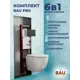 Комплект инсталляция и унитаз BAUEDGE BAU PRO Q111300-BL0001-HQ3-Q00003