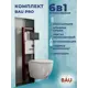 Комплект инсталляция и унитаз BAUEDGE BAU PRO Q111300-BL0001-HQ3-Q00005