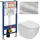 Комплект инсталляция и унитаз BAUEDGE BAU Aquanika 10.702.450.00.00-Q00002-BL0001-HQ3