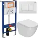 Комплект инсталляция и унитаз BAUEDGE BAU Aquanika 10.702.450.00.00-Q00001-BL0001-HQ3