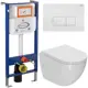 Комплект инсталляция и унитаз BAUEDGE BAU Aquanika 10.702.450.00.00-Q00006-BL0001-HQ3