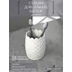 Стакан для зубных щеток FORA FOR-DRA044WT полирезин цвет белый