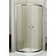 Душевой уголок Cezares PRATICO-R-2-90-C-Cr округлый 90x90см хромированный профиль эффект стекла прозрачный