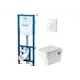 Комплект инсталляция с унитазом Santek Пэк 1.WH50.1.758 цвет белый