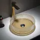 Раковина накладная Comforty 00-00012242 36см цвет золотой