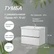 Тумба под раковину BELUX Париж НП 70-02 подвесная с раковиной 70см цвет белый