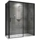 Душевой уголок Abber Komfort AG93120B-S92B прямоугольный 90x120см черный профиль эффект стекла прозрачный