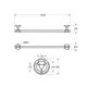 Полотенцедержатель ART & MAX ANTIC CRYSTAL AM-E-2624SJ-Br