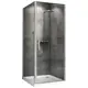Душевой уголок Abber Sonnenstrand AG04090-S80 прямоугольный 80x90см серебро профиль эффект стекла прозрачный