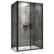 Душевой уголок Abber Sonnenstrand AG04100BC-S70B прямоугольный 70x100см черный профиль эффект стекла прозрачный
