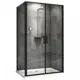Душевой уголок Abber Sonnenstrand AG04100BC-S85B прямоугольный 85x100см черный профиль эффект стекла прозрачный