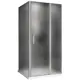 Душевой уголок Abber Sonnenstrand AG04100MS-S85M прямоугольный 85x100см серебро профиль эффект стекла матовый