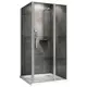 Душевой уголок Abber Sonnenstrand AG04100S-S70 прямоугольный 70x100см серебро профиль эффект стекла прозрачный