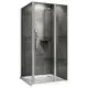 Душевой уголок Abber Sonnenstrand AG04100S-S85 прямоугольный 85x100см серебро профиль эффект стекла прозрачный