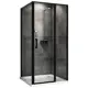 Душевой уголок Abber Sonnenstrand AG04120BS-S70B прямоугольный 70x120см черный профиль эффект стекла прозрачный
